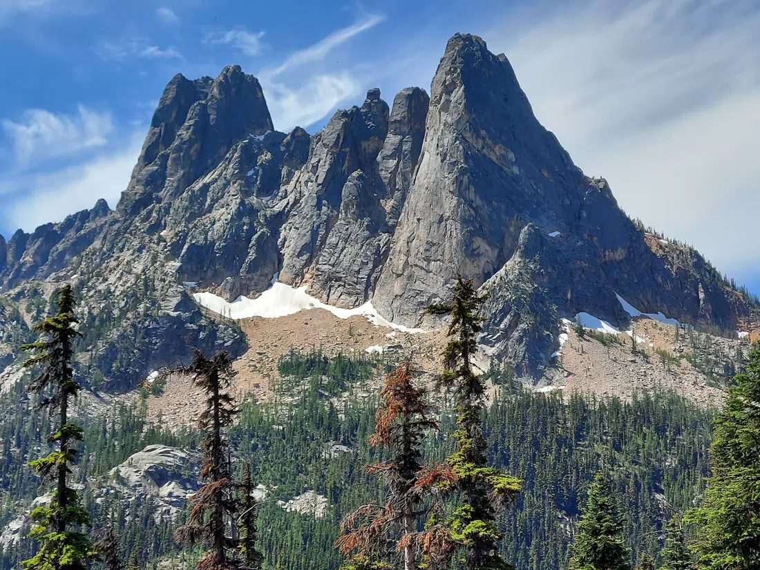 Mirador de la ruta escénica de Blewett Pass, Washington